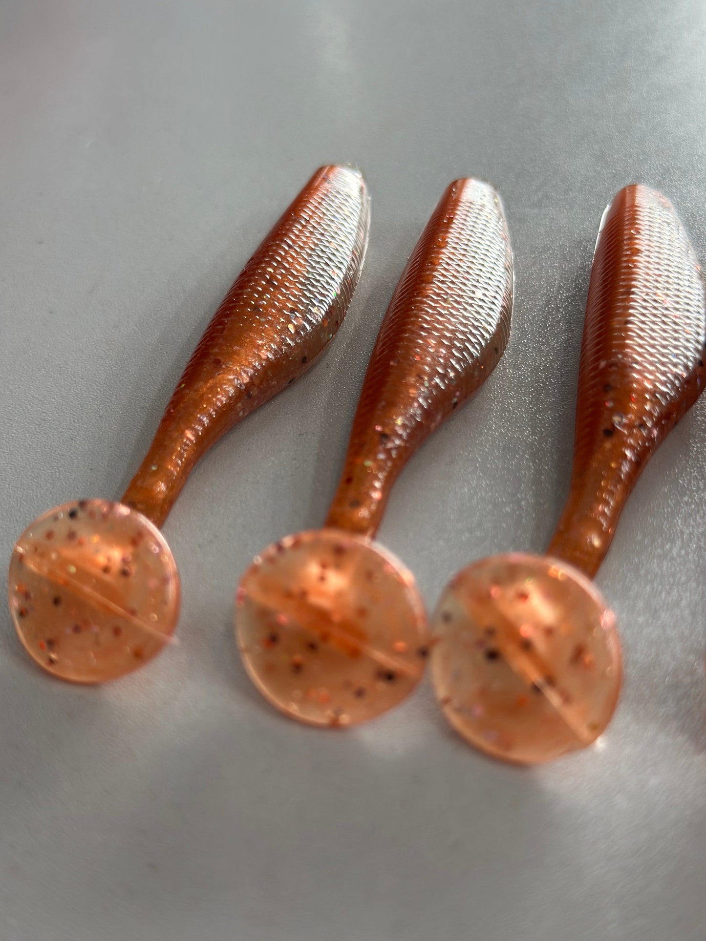 Dirty Penny – 3.8” Paddle Tail Soft Plastic Swimbait (8-Pack)