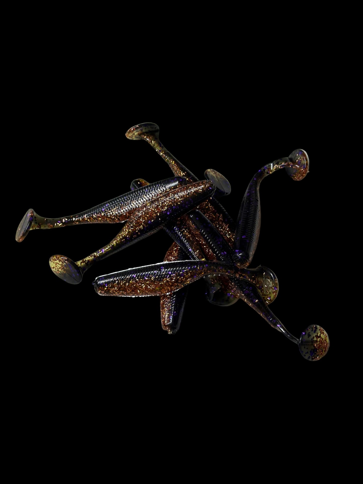 Dirty Bay Lures Copper Roach|– 3.8” Paddle Tail| 8 Pack