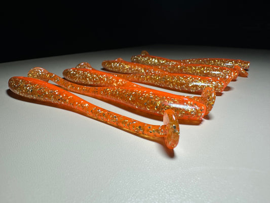 Baffin Snacks – 4.5” Dirty Shad Paddle Tail Soft Plastic (8-Pack)