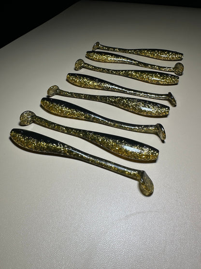 Dirty Roach – 4.5” Dirty Shad Paddle Tail Soft Plastic (8-Pack)