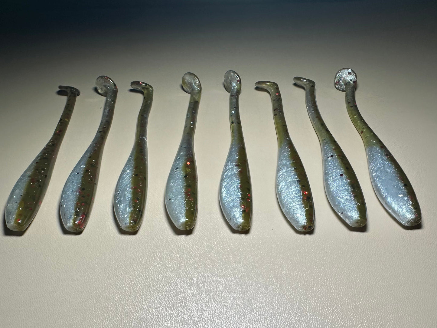 CHICKEN ON A CHAIN Paddle Tail Swimbait – 4.5” Dirty Shad Soft Plastic Fishing Lure (8 Pack)