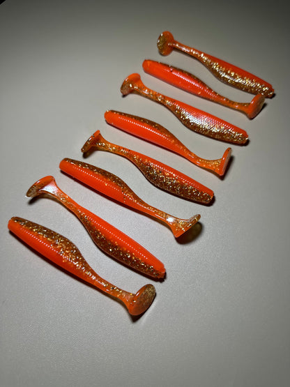 Baffin Snacks – 3.8” Paddle Tail Soft Plastic Swimbait (8-Pack)