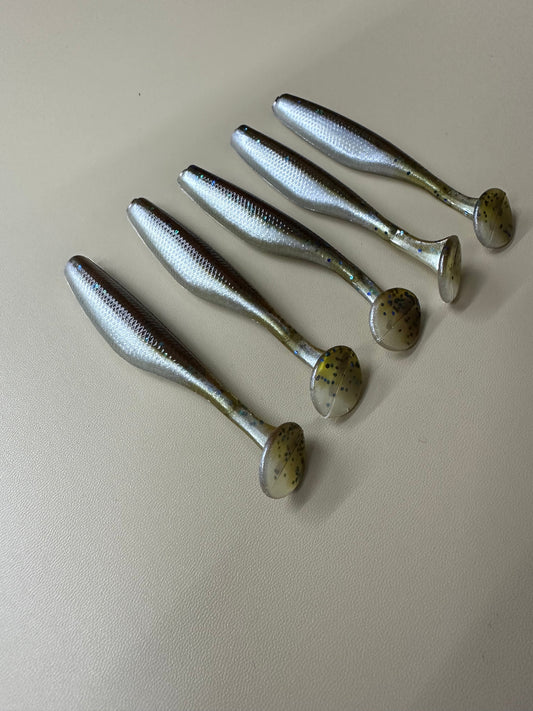 Mudminnow Flash – 3.8” Paddle Tail Soft Plastic Swimbait (8-Pack)