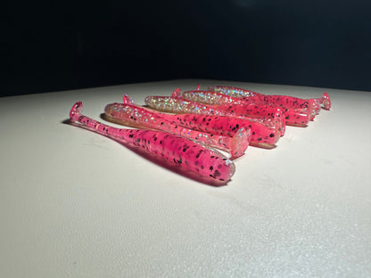 Bubble Gum Thump - 4.5” Dirty Shad Soft Plastic Swimbait (8-Pack)