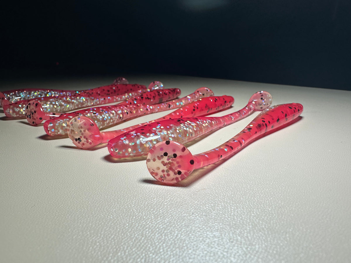 Bubble Gum Thump - 4.5” Dirty Shad Soft Plastic Swimbait (8-Pack)