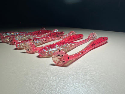 Bubble Gum Thump - 4.5” Dirty Shad Soft Plastic Swimbait (8-Pack)