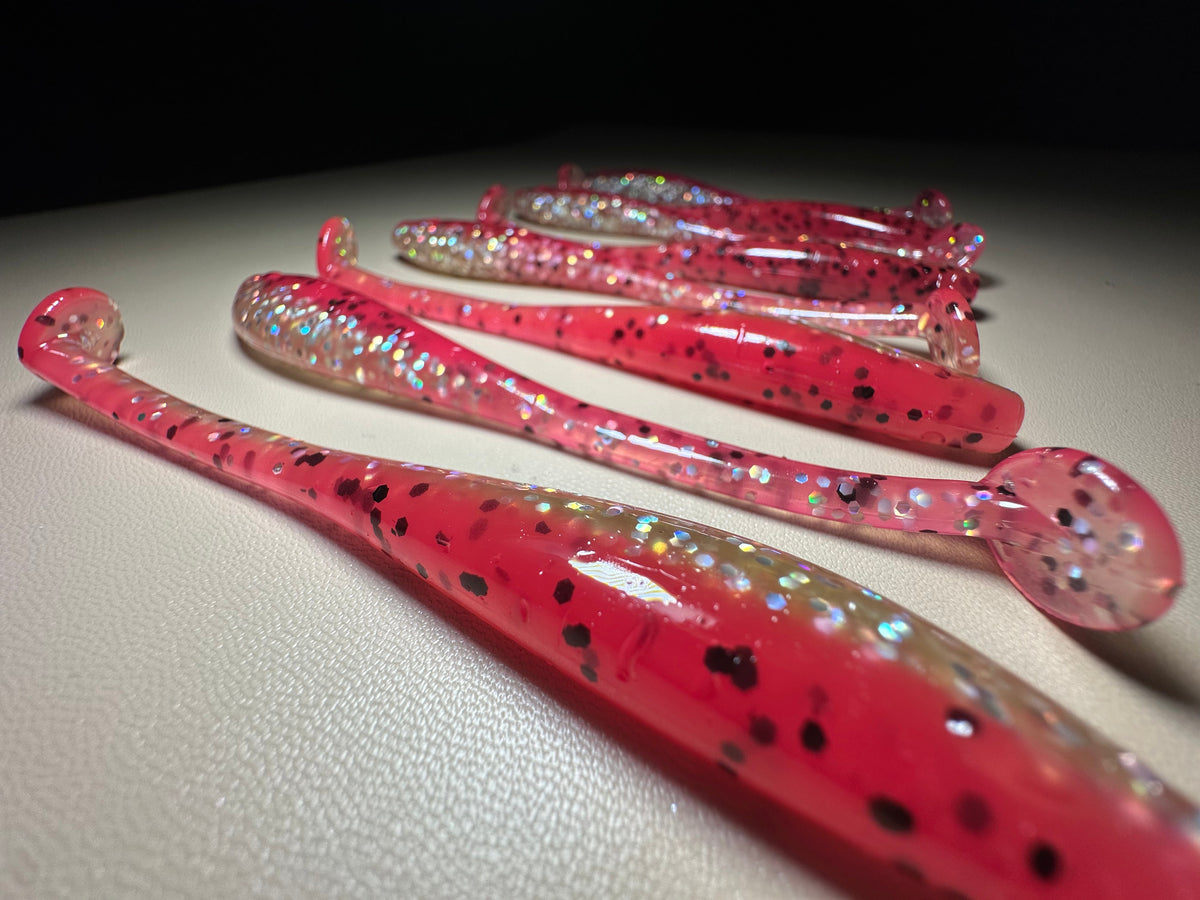 Bubble Gum Thump - 4.5” Dirty Shad Soft Plastic Swimbait (8-Pack)