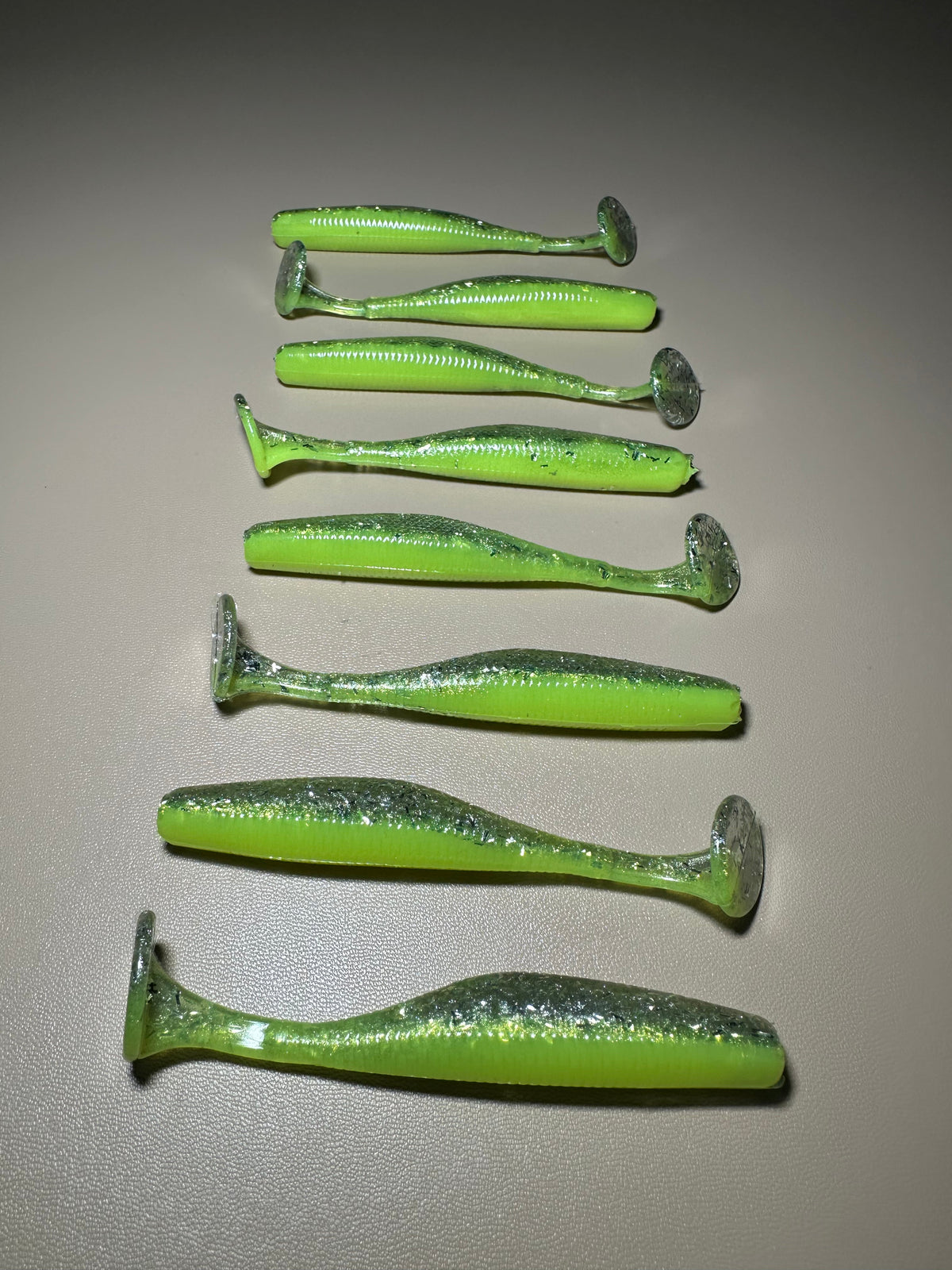 Toxic Flash- 3.8” Paddle Tail Soft Plastic Swimbait (8-Pack)