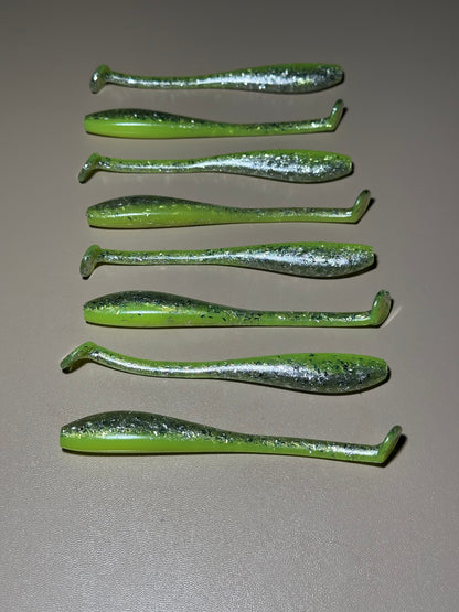 Toxic Flash - 4.5” Dirty Shad Soft Plastic Swimbait (8-Pack)