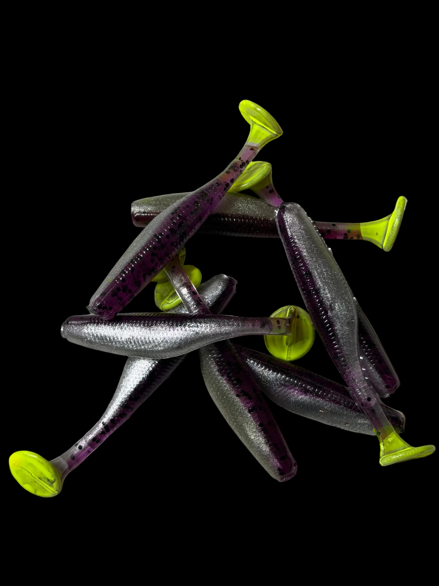 Dirty Bay Lures Dirty Mullet|– 3.8” Paddle Tail | 8 Pack