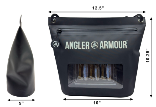 Angler Armour TideVault™ Essential Waterproof Fishing Tackle Dry Bag, 6L
